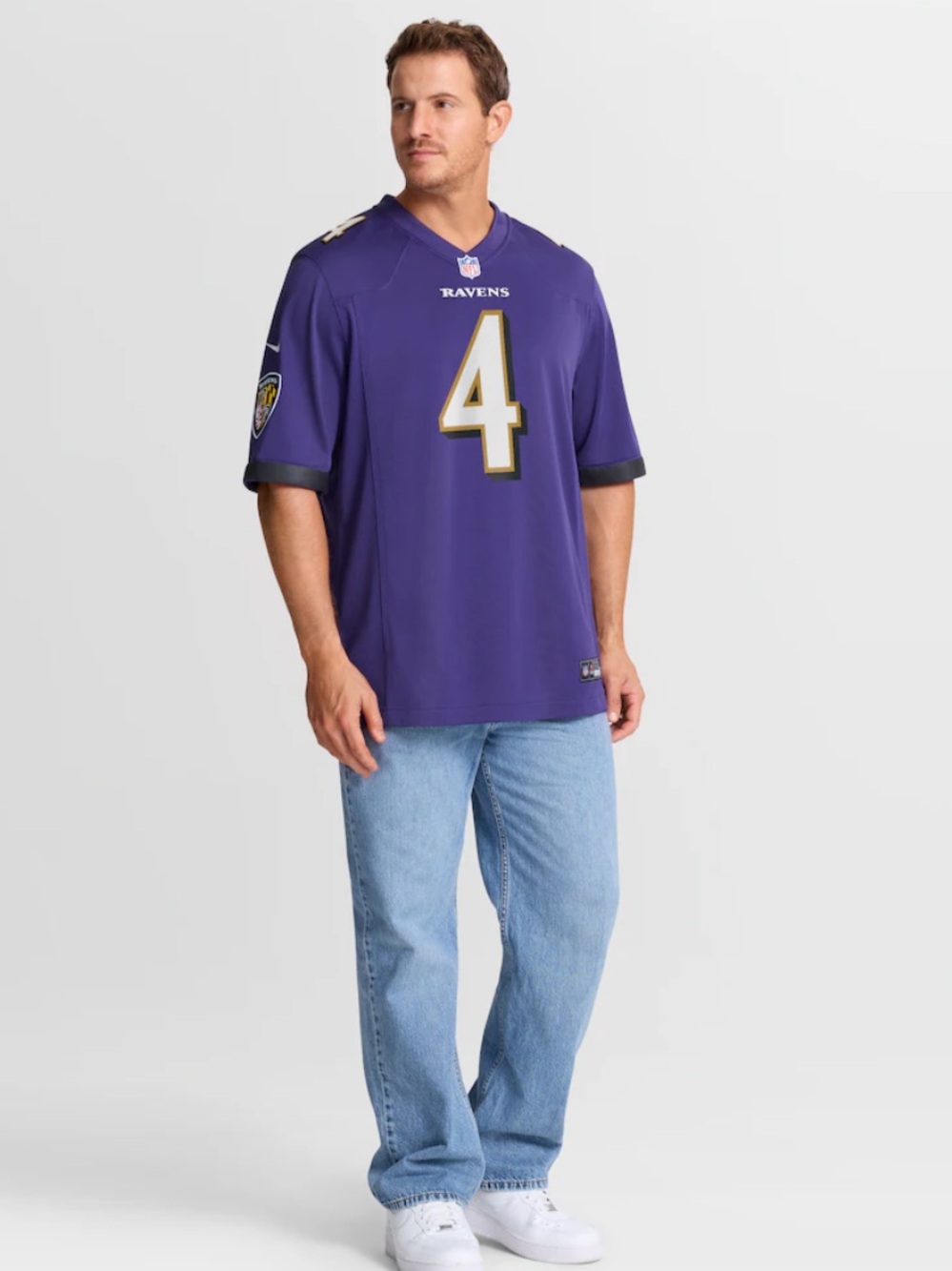 Baltimore Ravens Zay Flowers Nike Purple Game Jersey XXXL new men’s 3X loose